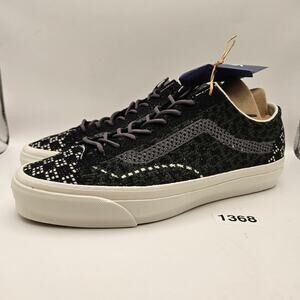 VANS Men's 12 PREMIUM Old Skool 36 Engineered Knit Black/Green/White